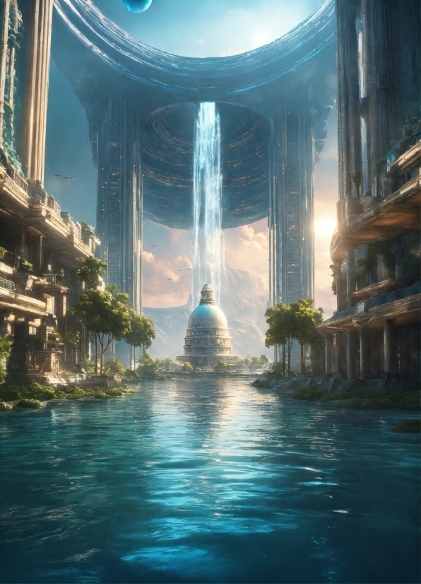 Kinemaster Birthday Background, Water, Building, World, Skyscraper, Azure