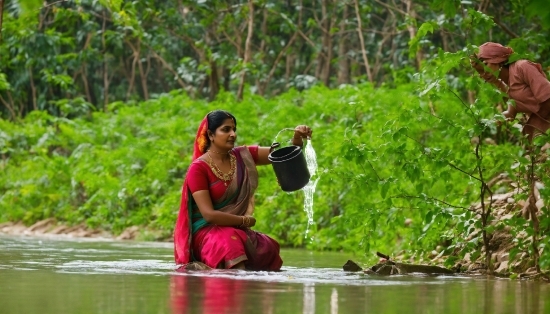 Lensa Ai Pics, Water, Plant, People In Nature, Lake, Happy