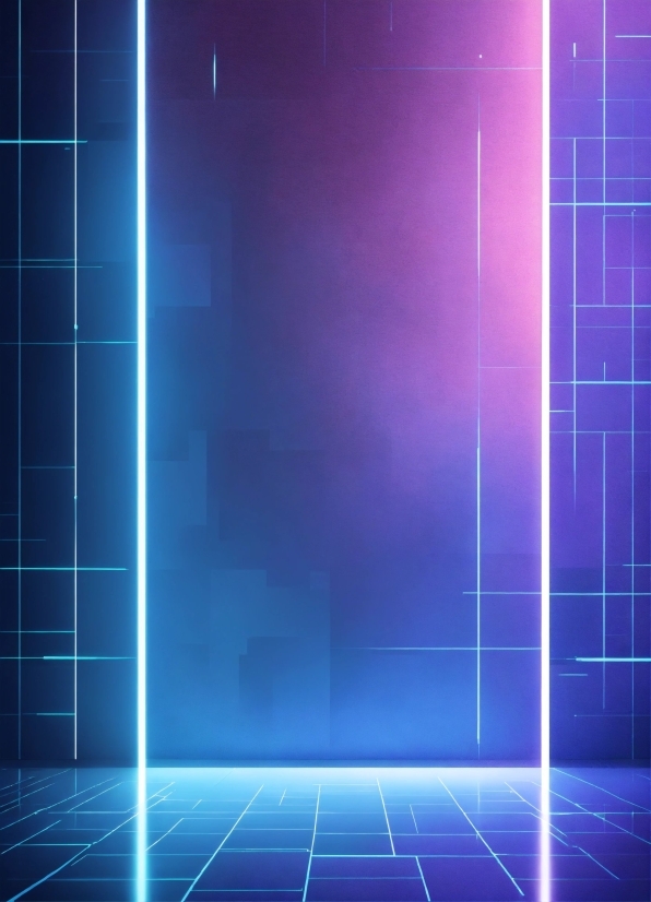 Light, Purple, Azure, Blue, Lighting, Rectangle