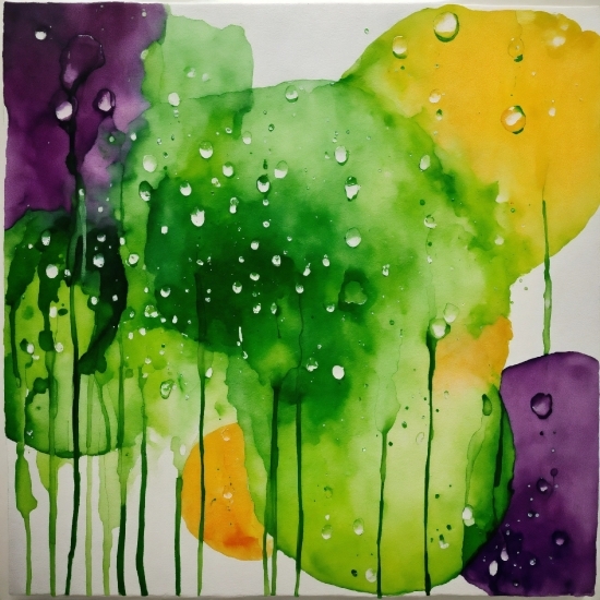 Liquid, Art Paint, Green, Nature, Organism, Paint