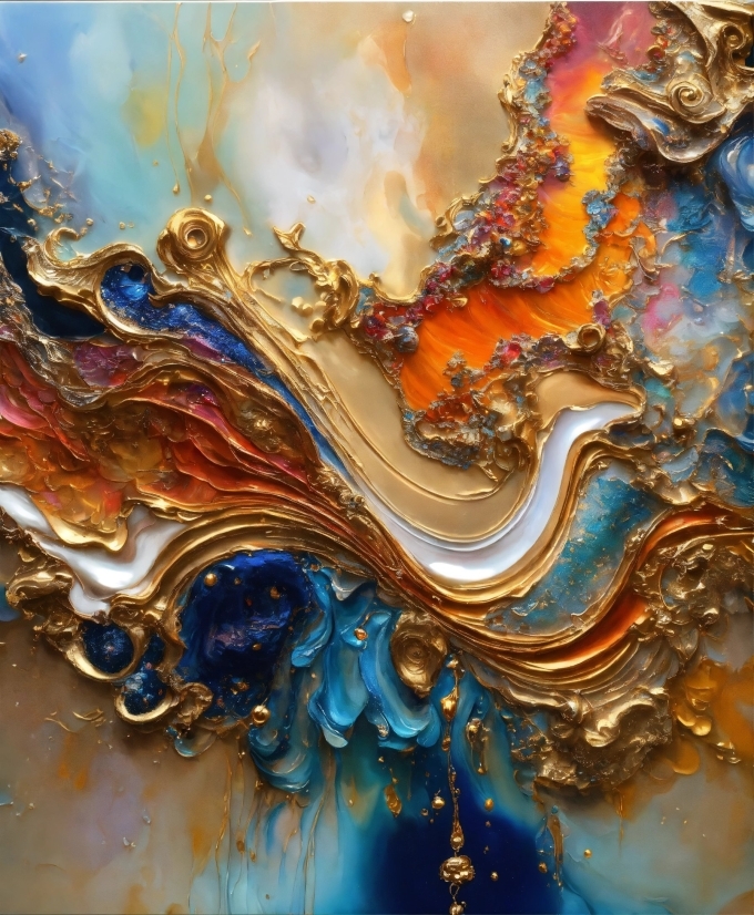 Liquid, Fluid, Paint, Art, Geological Phenomenon, Pattern