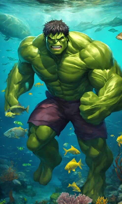 Live Nature Wallpaper Download, Hulk, Cartoon, Green, Organism, Bodybuilder