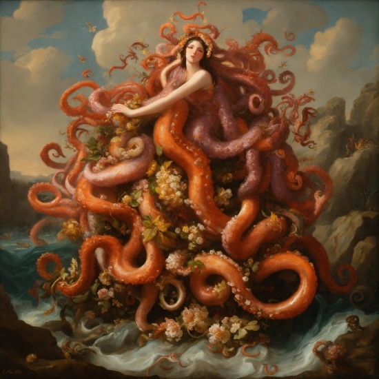 Live Wallpaper For Pc 4k, Marine Invertebrates, Art, Octopus, Paint, Painting