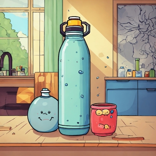 Long Stock Videos, Drinkware, Liquid, Fluid, Plastic Bottle, Cartoon