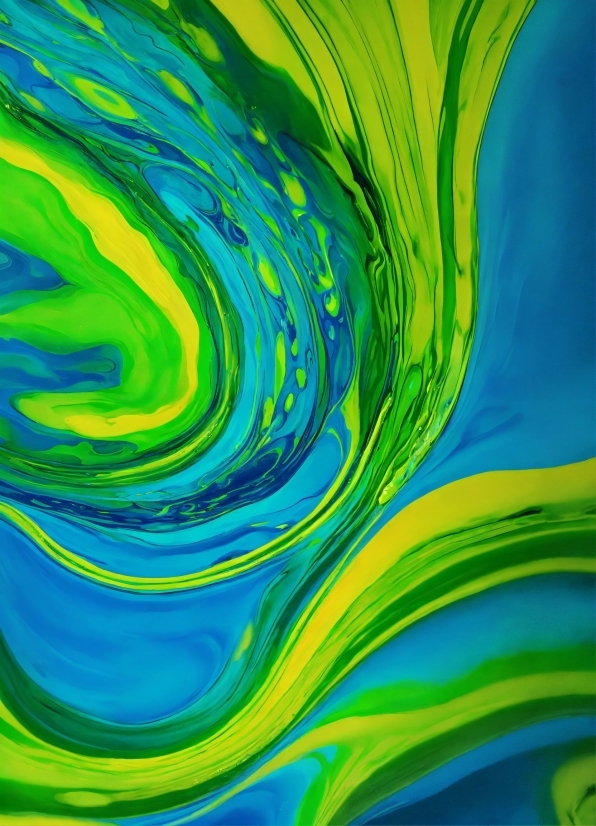 Make An Ai Generated Image, Colorfulness, Liquid, Green, Azure, Fluid