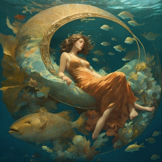 Mythical Creature, People In Nature, Organism, Art, Cg Artwork, Painting