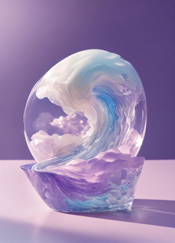 Neural Image Generator, Liquid, Purple, Paperweight, Violet, Art