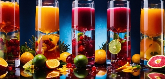 Open Source Image Generator, Food, Tableware, Rangpur, Juice, Fruit