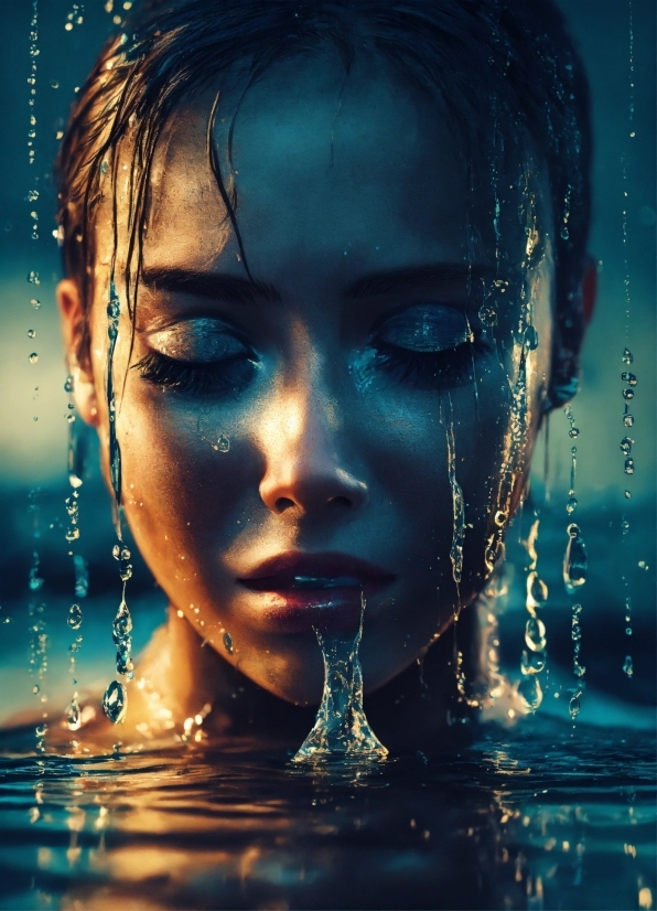 Open Source Stock Images, Water, Head, Lip, Hairstyle, Liquid