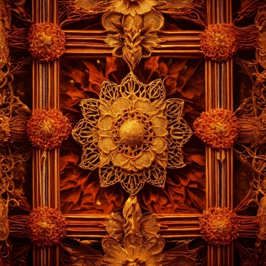 Photo Making Ai, Brown, Gold, Amber, Ornament, Art