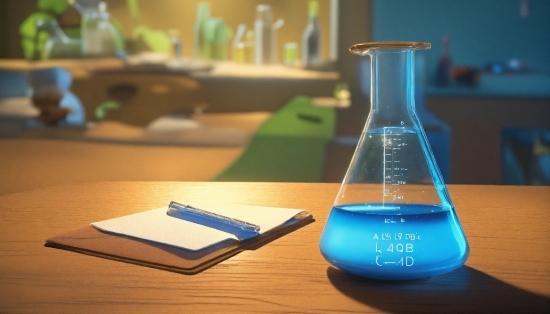 Raw Stock Footage, Liquid, Drinkware, Blue, Laboratory Flask, Fluid