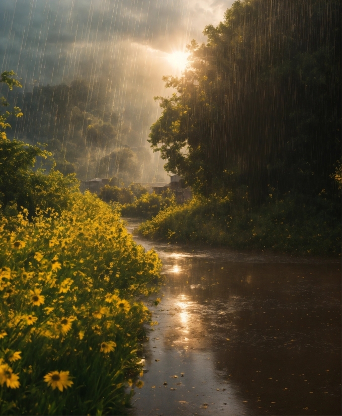 Shopping Stock Video, Water, Flower, Plant, Cloud, Sky