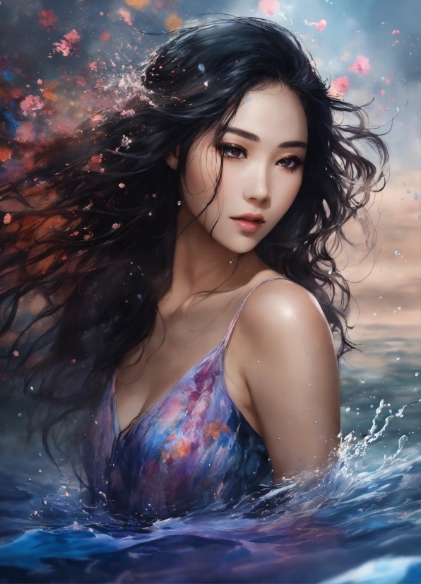 Sky Background Hd Video Free Download, Hair, Water, Head, Lip, Eye