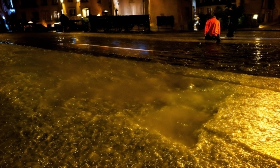 Software To Upscale Video, Water, Light, Road Surface, Asphalt, Midnight