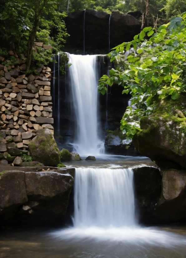 Stable Diffusion Video To Video, Water, Water Resources, Plant, Fluvial Landforms Of Streams, Natural Landscape