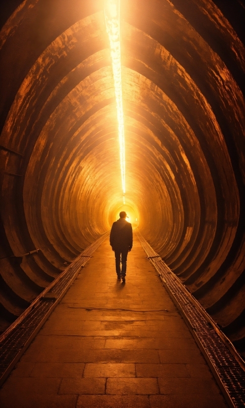 Star Png Transparent, Infrastructure, Orange, People In Nature, Tunnel, Symmetry