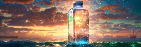 Stock Illustrations, Liquid, Sky, Cloud, Bottle, Light