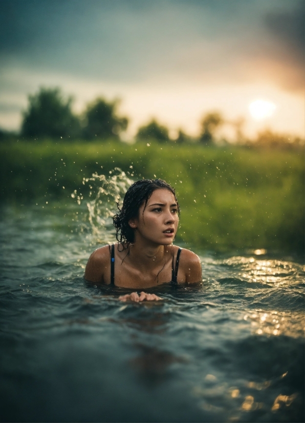 Stock Images For Commercial Use, Face, Water, Sky, Cloud, People In Nature