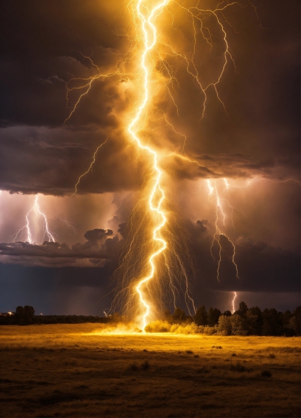 Super Sonic Wallpaper, Lightning, Thunder, Sky, Thunderstorm, Atmosphere