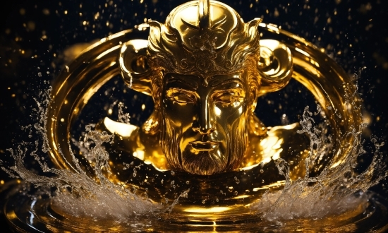 Topaz Photo Ai Full Crack, Eye, Gold, Water, Art, Sculpture