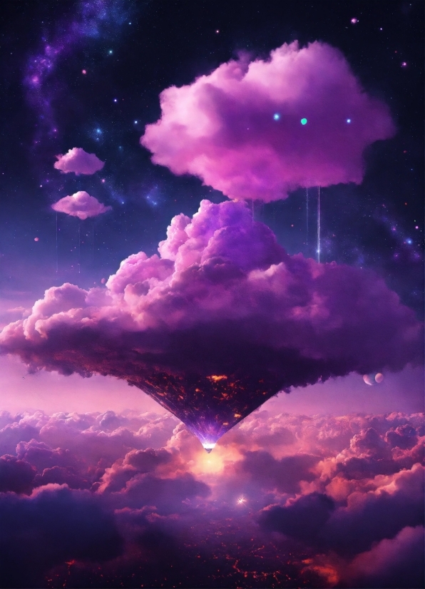 Vector Clipart, Cloud, Atmosphere, Sky, Purple, World