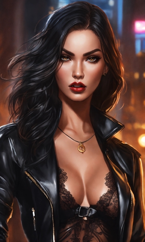 Wallpaper 4k Free Fire, Lip, Black, Fashion, Flash Photography, Black Hair