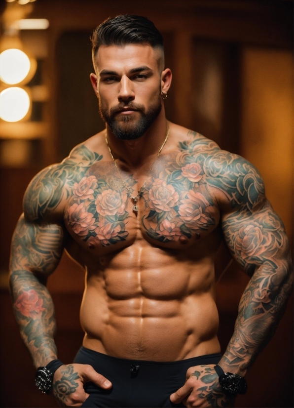 Wallpaper 4k Pc Black, Joint, Hairstyle, Bodybuilder, Shoulder, Eye