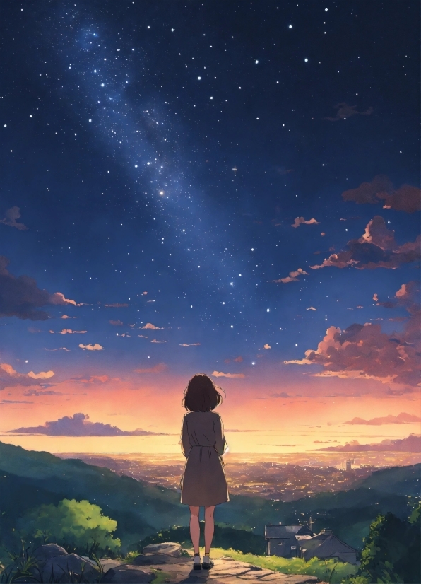 Wallpaper Anime Gif, Sky, Atmosphere, Cloud, World, Light