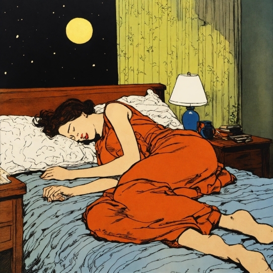 Wallpaper Hd Photo, Art, Moon, Painting, Comfort, Illustration