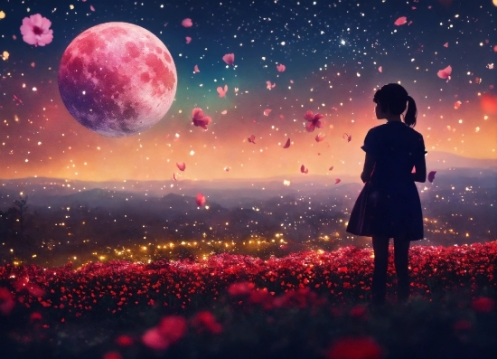 Wallpaper Hp Aesthetic, Atmosphere, Moon, World, Light, People In Nature