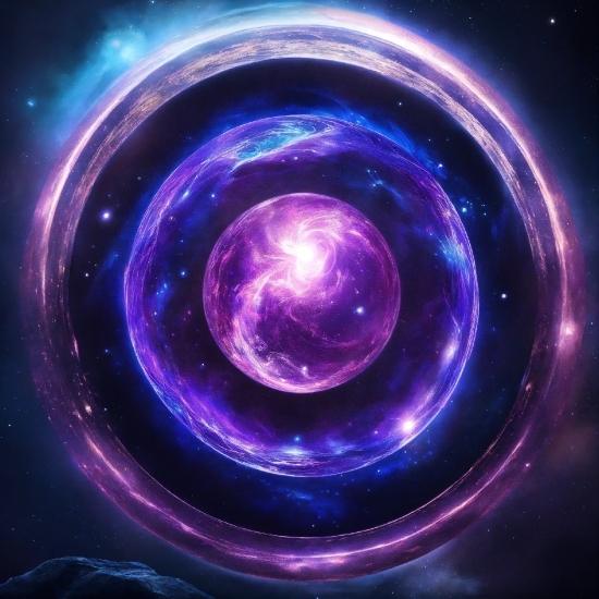 Wallpaper Phone 4k, Purple, Astronomical Object, Art, Circle, Electric Blue