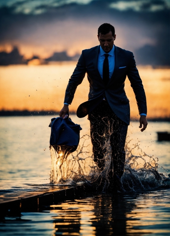 Water, Cloud, Sky, People In Nature, Flash Photography, Happy