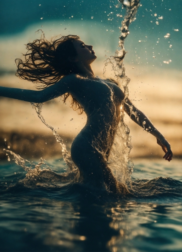 Water, Cloud, Sky, People In Nature, Nature, Flash Photography