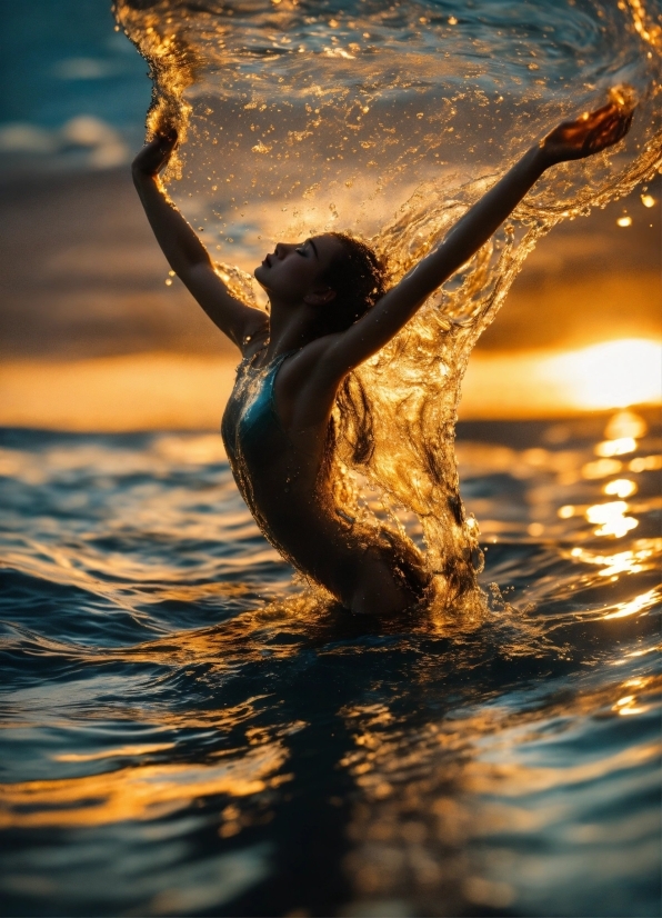 Water, Hand, Arm, People In Nature, Human Body, Flash Photography