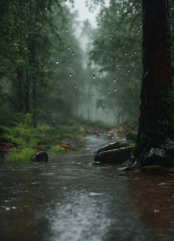 Water, Plant, Natural Landscape, Tree, Wood, Road Surface