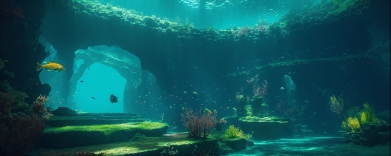 Water, Plant, Underwater, Azure, Aqua, Marine Biology