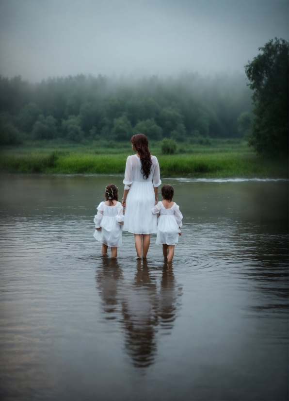 Water, Sky, Cloud, Plant, Tree, People In Nature