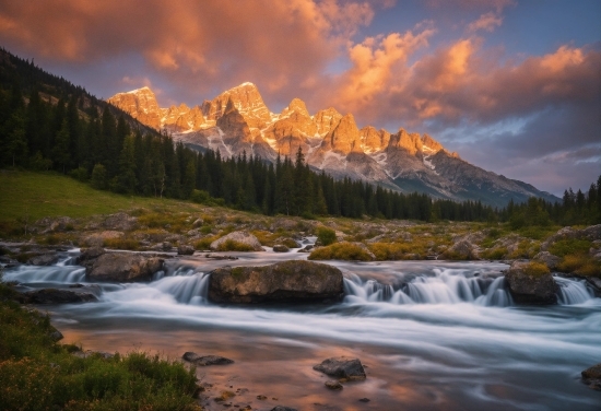 Water Splash Green Screen Video Download, Cloud, Sky, Water, Mountain, Plant