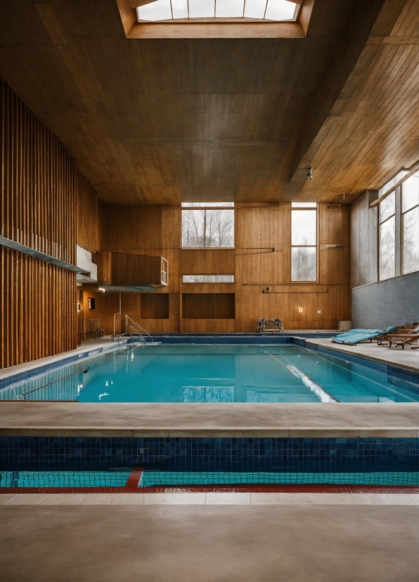 Water, Swimming Pool, Plant, Wood, Interior Design, Rectangle