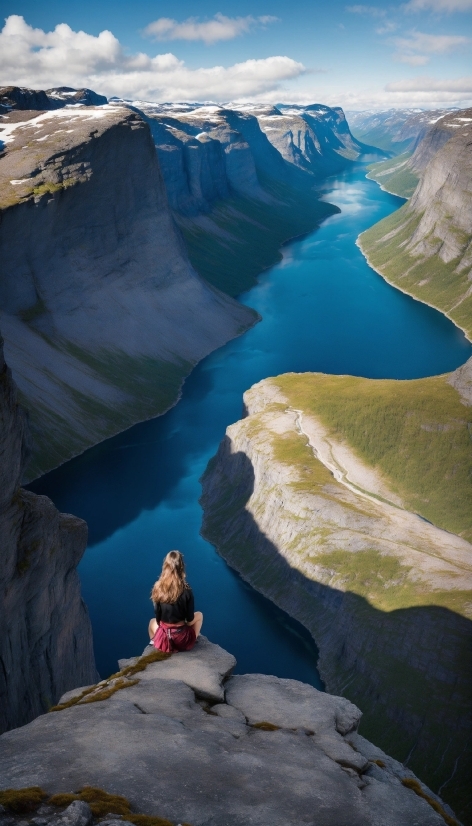 Water, Water Resources, Mountain, Cloud, Blue, Azure