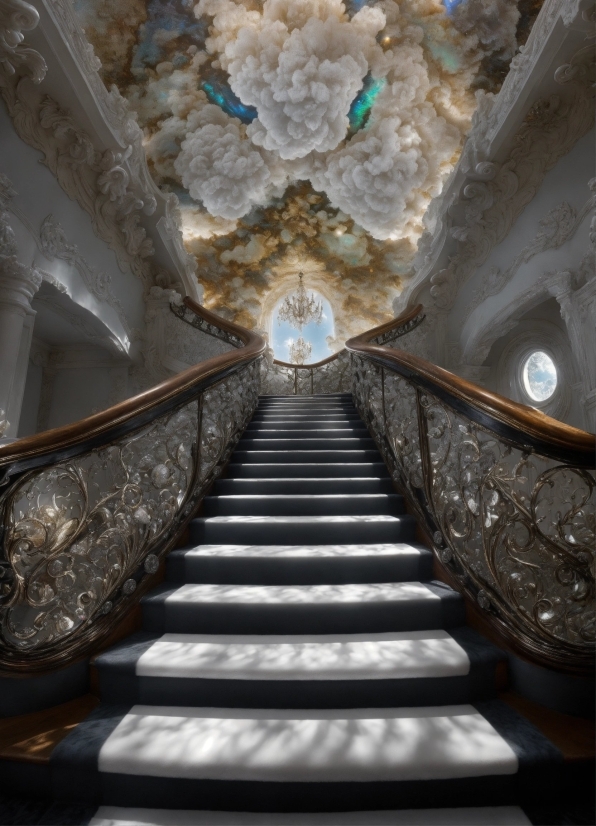 Websites For Free Video Footage, Stairs, Symmetry, Ceiling, Art, Fixture