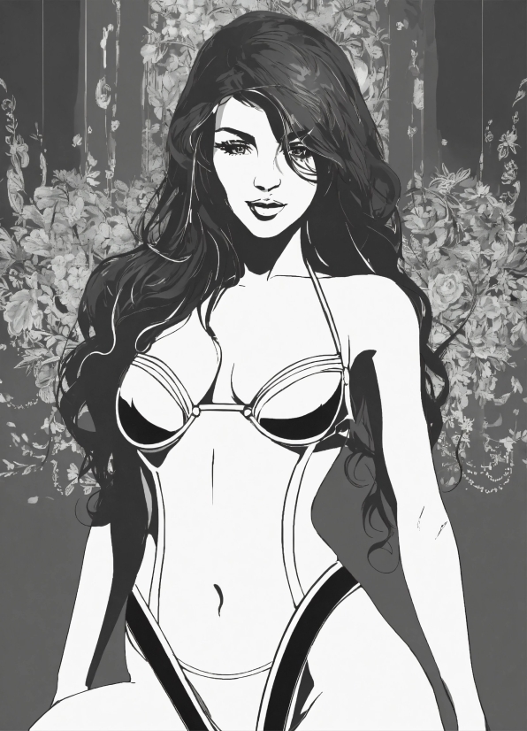 Winter Screensavers For Desktop, Lingerie Top, Black, Style, Black Hair, Undergarment