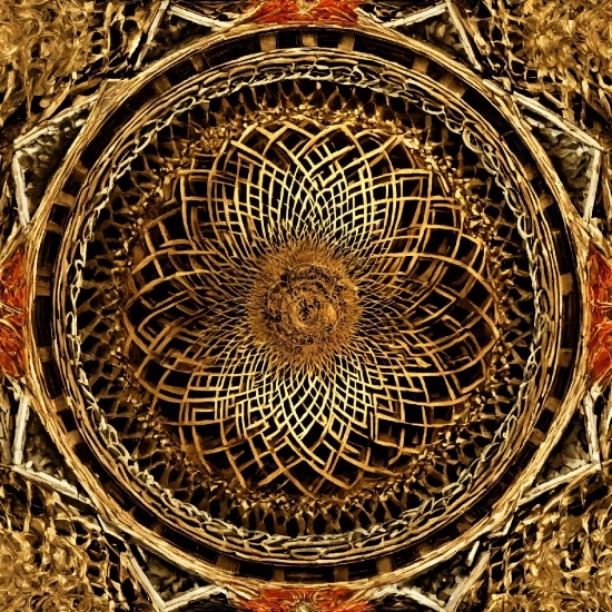 Word To Video Ai, Gold, Symmetry, Circle, Pattern, Art