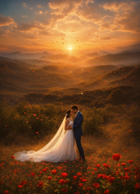 Wtf Stock Photos, Flower, Cloud, Wedding Dress, Plant, Sky