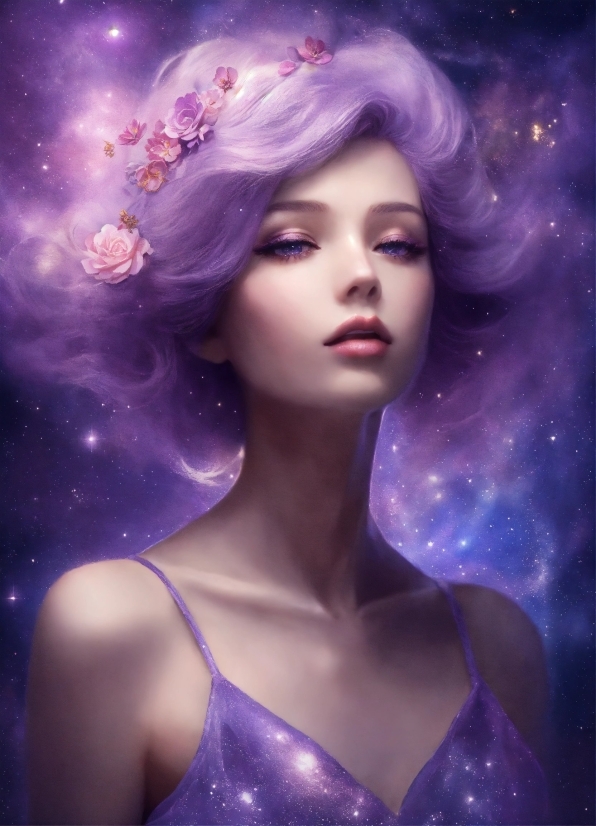 Youtube Background Photo, Hairstyle, Eyelash, Purple, Blue, Human