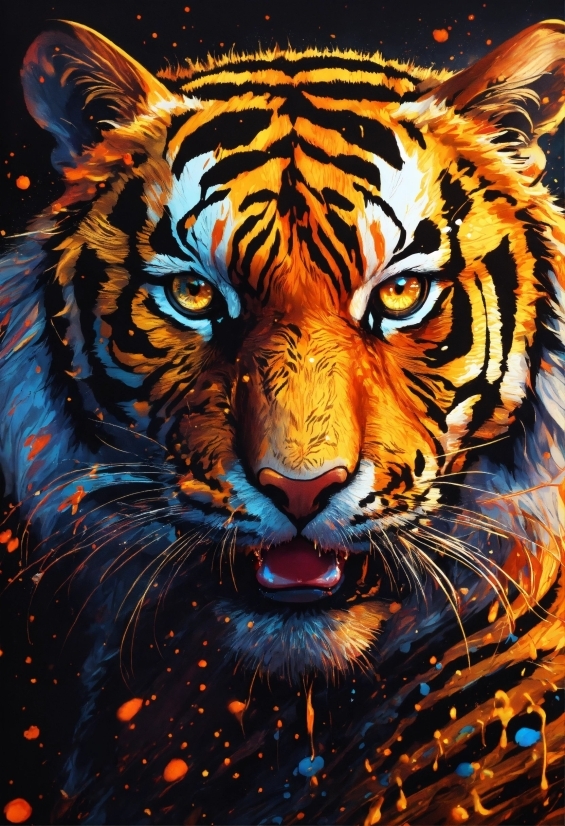 3d Computer Graphics Software, Siberian Tiger, Bengal Tiger, Tiger, Vertebrate, Felidae