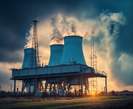 Adobe Stock Photos, Cloud, Sky, Atmosphere, Cooling Tower, Silo