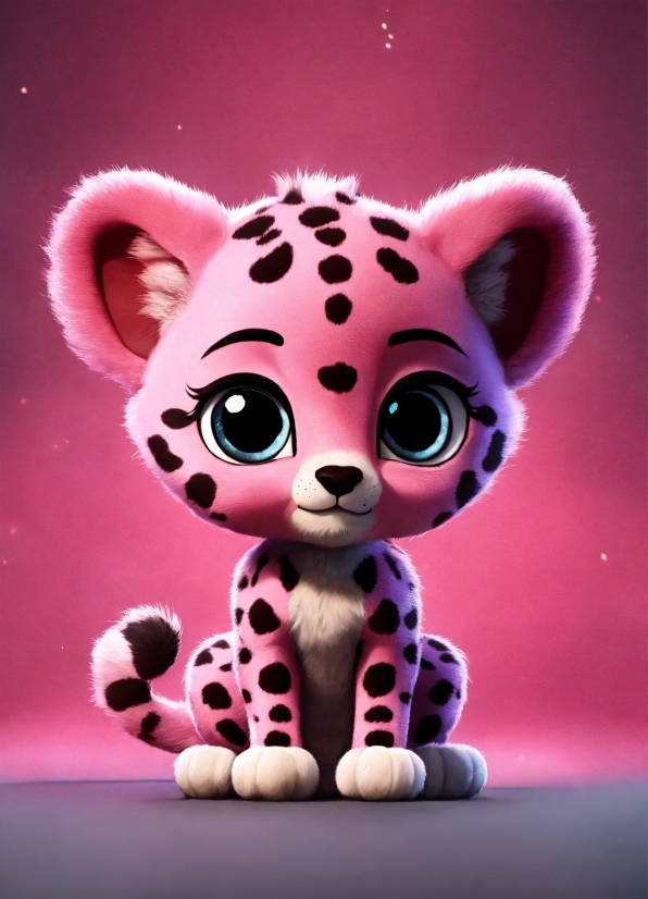 Adobe Video Making, Head, Toy, Purple, Pink, Felidae