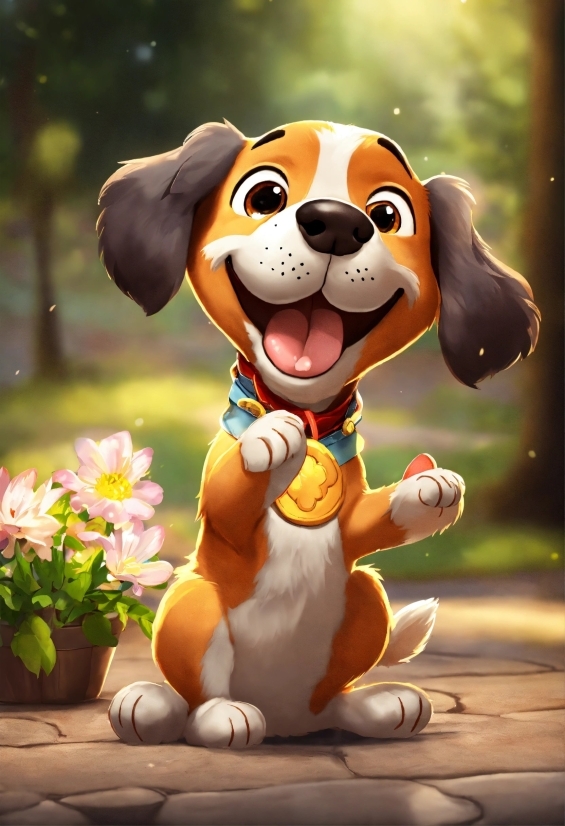 Advertisement Video Maker Online Free, Dog, Plant, Flower, Smile, Flowerpot