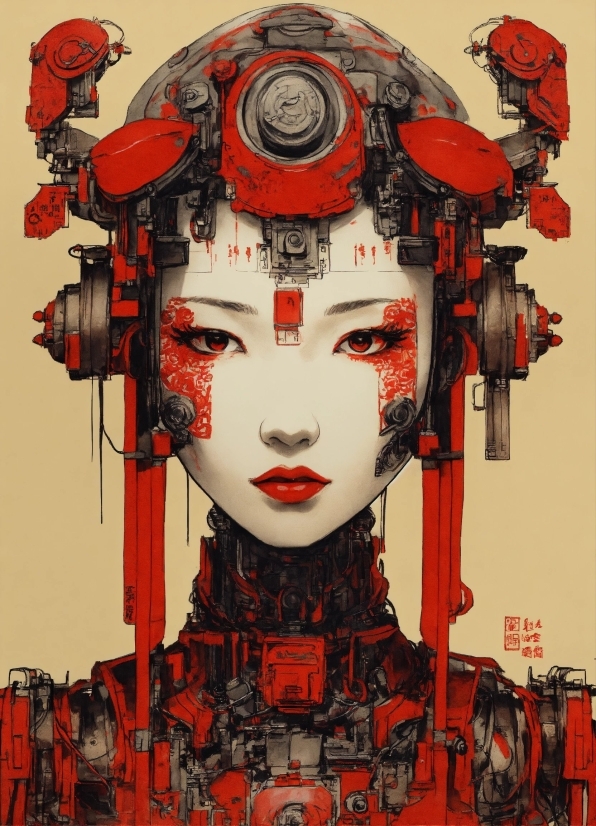 Ai Video Creation Bot, Red, Art, Font, Poster, Fictional Character